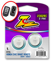 Keyless Remote Batteries (2) For 2014-2023 Honda Civic - Free S/H 20 21 22 Key - £3.78 GBP