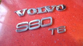 1999-2006 Volvo S80 T6 Emblem Logo Letters Symbol Badge Trunk Rear Chrome OEM - $15.29