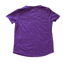 Nike Dri-Fit Girls Purple Athletic T-Shirt Youth Small Swoosh Logo Tee image 5