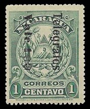 ca 1910 NICARAGUA Stamp - Blk Overprint &quot;Telegrafos&quot; 10/1c C9 - £1.54 GBP