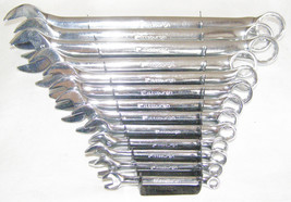 VINTAGE 14pc SET PITTSBURGH COMBINATION ENDS WRENCH LOT+MOUNTABLE HOLDER... - $38.61