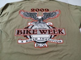 Daytona Beach Bike Week 2009 Biker T Shirt Large 68th Anniversary Eagle ... - £18.61 GBP