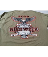 Daytona Beach Bike Week 2009 Biker T Shirt Large 68th Anniversary Eagle ... - £18.34 GBP