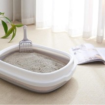 High-Quality Anti-Splash Pet Toilet With Scoop - Stylish And Convenient Cat Litt - £18.34 GBP