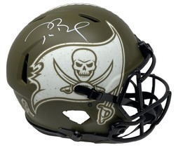 Tom Brady Autographed Buccaneers Sts Speed Authentic Helmet Fanatics - £2,370.49 GBP