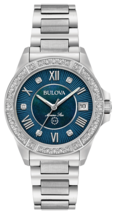 Bulova Marine Star Ladies Diamond Watch 96R215 - £379.78 GBP