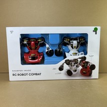 SHARPER IMAGE Remote Control Robot Multiplayer Combat Set Red &amp; White RC Fight - £21.57 GBP