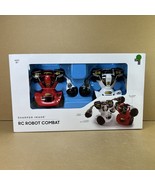 SHARPER IMAGE Remote Control Robot Multiplayer Combat Set Red &amp; White RC... - £21.20 GBP