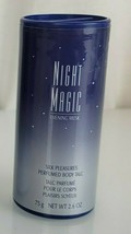 Avon Night Magic Evening Musk Talc Body Powder Talc Silk Pleasures 2.6oz x2 - £24.83 GBP