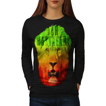Wellcoda Rastafari Blunt Pot Womens Long Sleeve T-shirt, Safari Casual Design - £19.39 GBP