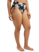 Time and Tru Ladies Plus-Size Printed Floral Side Adjustable Swimsuit Bo... - £15.95 GBP