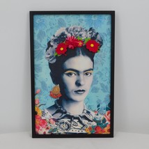 Ashland Frida Kahlo Wall Decor Framed Multicolor 3D Yarn Flowers Hallowe... - £14.01 GBP