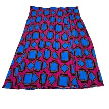 Womens Skirt 2X Abbott Elementary School Pleated Midi Colorful Geometric... - $24.39