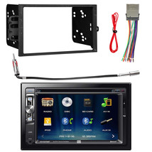 Dual 6.2&quot; Double-DIN DVD CD Bluetooth Receiver, Dash Kit, Harness, Adapter - £200.47 GBP