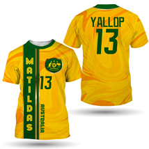  Australia Matildas Yallop #13 Women&#39;s National Football Team T-Shirt   - £25.76 GBP+