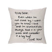 Sisters Gift From Sister,Even When I&#39;M Not Close By I Want You To Know I Love An - £20.43 GBP