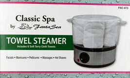 Classic Spa Towel Steamer with 6 Soft Terry Towels by Fanta Sea - £93.08 GBP