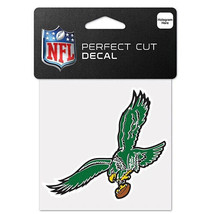 NFL Philadelphia Eagles Old Logo  4&quot; x 4&quot; Perfect Cut Decal - £8.75 GBP