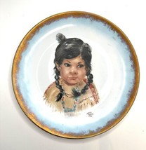 Native American Child 10” Collectors Plate—Signed By B Jones Vintage Fro... - £3.50 GBP