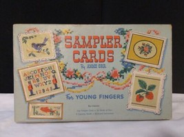 VTG 1950s Sampler Cards for Young Fingers by Anne Orr W/Box and Instructions - £18.72 GBP