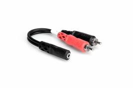 Hosa YMP-434 3.5 mm TRSF to Dual 1/4&quot; TS Stereo Breakout Cable - $8.76