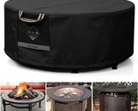 QH.HOME Fire Pit Cover Round Super Waterproof, 36&quot; D X 20&quot; H Outdoor Round - £22.98 GBP