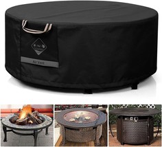 QH.HOME Fire Pit Cover Round Super Waterproof, 36&quot; D X 20&quot; H Outdoor Round - £22.74 GBP