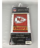 NFL Kansas City Chiefs House Flag and Banner   Vertical Flag 28” X 40” - $21.95