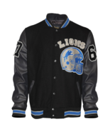 Men's Black Lions Varsity Letterman Jacket - $129.99