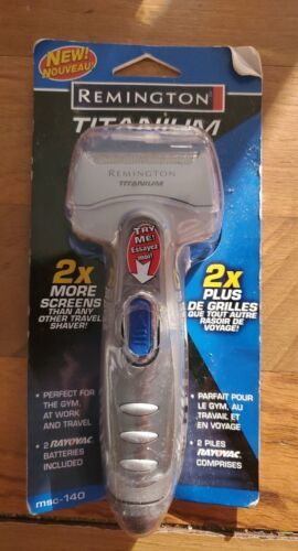 Remington Titanium MSC-140 Men's Shaver  Battery Operated NEW SEALED - £63.15 GBP