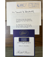 1972 Richard Nixon Signed Bookplate For The President&#39;s Memoirs w Envelo... - £157.37 GBP