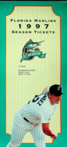 MLB FL Marlins 1997 Season Ticket Book - Cover and Unused Ticket - £15.34 GBP