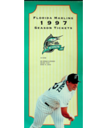 MLB FL Marlins 1997 Season Ticket Book - Cover and Unused Ticket - £15.34 GBP