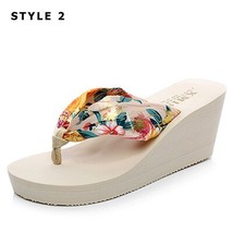 Women Slippers Casual Summer Sandals For women Shoes Bohemia Floral Beach Sandal - £28.69 GBP