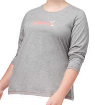 HUE Womens Plus Size Cheers Design Top Size 1X Color Grey - £18.43 GBP