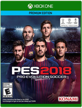 NEW PES Pro Evolution Soccer 2018 Premium Edition Microsoft Xbox One Video Game - £11.03 GBP
