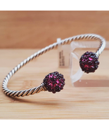 David Yurman Garnet Berries Station Cable Sterling Silver Bracelet NWT - £666.86 GBP