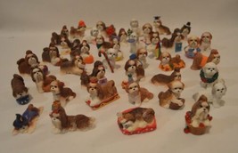 Danbury Mint 40 Shih Tzu Dog Miniature Figurines With Box - £213.59 GBP