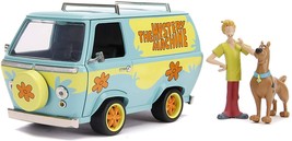 Jada Toys Scooby-Doo 1:24 Mystery Machine Die-cast Car + Shaggy + Scooby... - $34.64