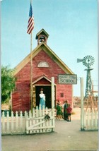 The Little Red School House Knott&#39;s Berry Farm California Postcard 1961 - £11.63 GBP