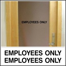 Office Shop Decal EMPLOYEES ONLY for business entrance glass door wall s... - $13.83