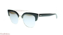 Kate Spade Women Sunglasses Karri 0UYY Black Pattern Red Black Mirror Le... - $76.63