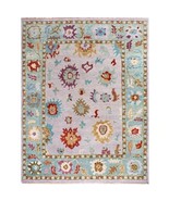 Blue Colorful Modern Hand Knotted High Quality Wool Oushak Turkish Ushak... - $6,186.51 MXN+