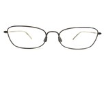 Oliver Peoples Eyeglasses Frames Tempo Brown Gold Wire Rim 50-17-142 - $130.93