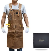 Woodworking Aprons For Men, Gift For Men, With 9 Tool Pockets, Durable W... - £58.22 GBP