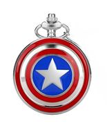 Captain America Marvel Super Hero Quartz Pocket Keychain  for Men &amp;Women - $23.76