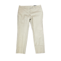 Van Heusen Studio Pants Size 10 Short Slim Fit Tan Womens Stretch Blend 34X27 - £21.35 GBP