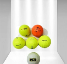 Lot of 6 Golf Balls Top Flite, Titanium,Bridgestone, Ram 3D Assorted Colors - £19.78 GBP