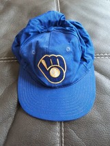 Vintage Milwaukee Brewers MLB Twins Enterprise Embroidered Blue Snapback Hat Cap - £22.28 GBP