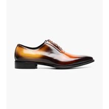 Stacy Adams Shaffer Plain Toe Oxford Shoes Calf Leather Cognac Multi 25763-229 image 2
